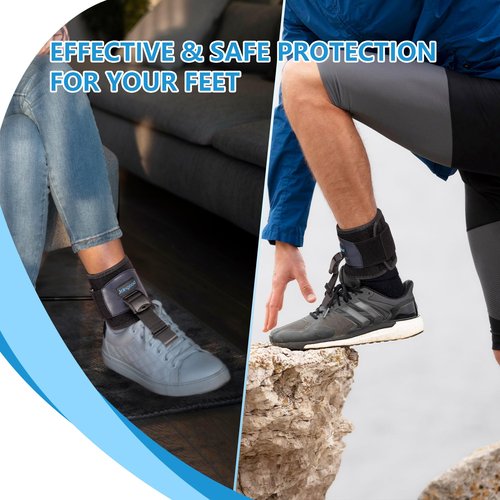 joingood AFO Foot Drop Brace for Walking, Drop Foot Brace for Walking with Shoes, Adjustable Foot Brace for Drop Foot Support, Soft Drop Foot Braces, Fits Left or Right Foot, Women & Men(S/M)