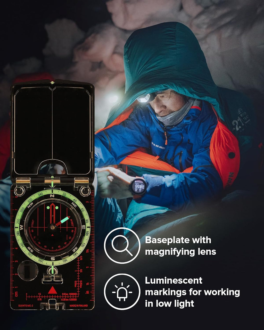 SUUNTO MC-2 Compass - Professional-Grade Navigation Tool for Serious Hikers & Adventurers