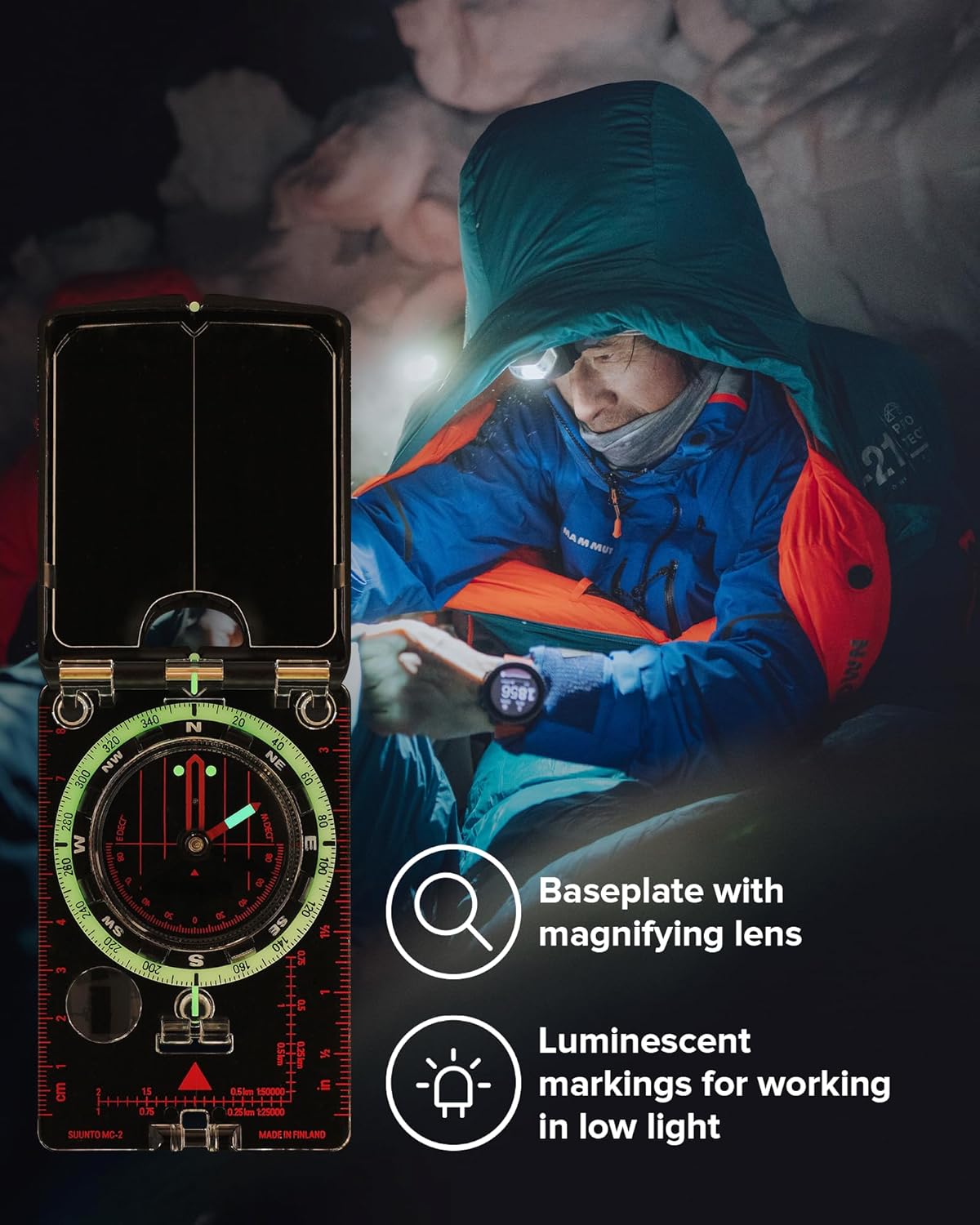 SUUNTO MC-2 Compass - Professional-Grade Navigation Tool for Serious Hikers & Adventurers