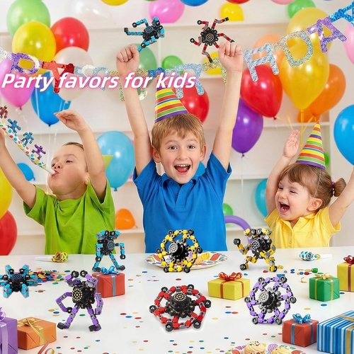 Gokeey Fidget Spinner Set - 4 Transformable Stress Relief Toys for Kids & Adults | Perfect for Ages 8-13