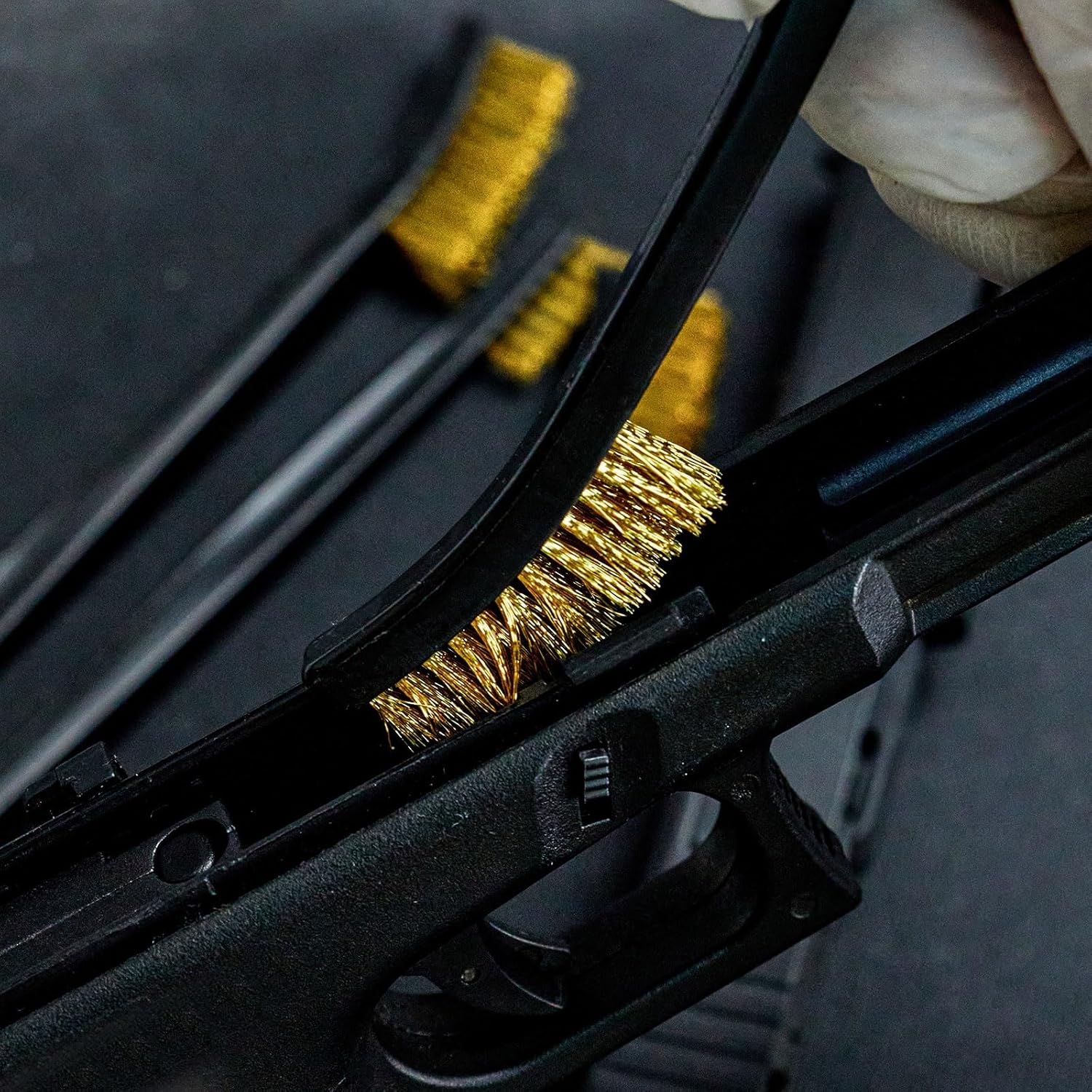 Skiennix 12 Pack Double-Ended Gun Cleaning Brushes Set - Brass & Nylon Handles for All Purpose Cleaning