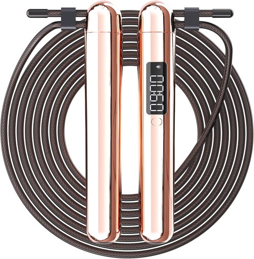 ACHDOFITS Smart Jump Rope - Accurate Calorie Tracking & 4 Training Modes | Adjustable Steel Wire Rope | Ideal for Home Workouts