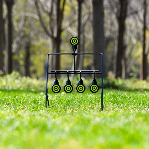 KNINE OUTDOORS Shooting Target - Resetting Airsoft & Rimfire Target for .22/.177 Caliber Guns
