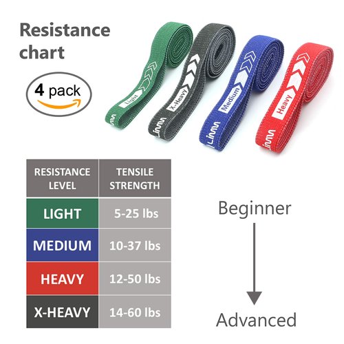Limm Long Resistance Bands Fabric Band - Pull Up Bands for Working Out - Workout Bands Resistance for Women and Men - Pull Up Assistance Bands for Resistance & Strength Training, Home Workouts