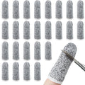 Honoson 60 Pieces Cut Resistant Finger Cots Protection Reusable Finger Thumb Protector Gloves for Kitchen Sculpture Work (2.4 Inch)