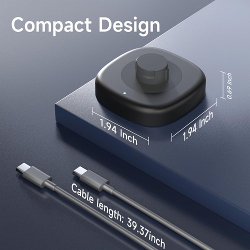 Smart Ring Charger Compatible with Ou-ra Ring 4, Fast Charging Dock and Type-C Cable (Size 07)