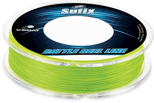 Sufix Rattle Reel V-Coat 20 lb Neon Lime