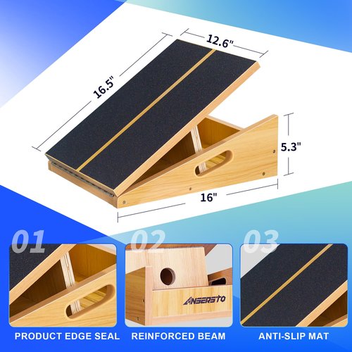 Professional Slant Board,Calf Stretcher,5 Positions Adjustable Slant Board for Calf Stretching,Incline Board