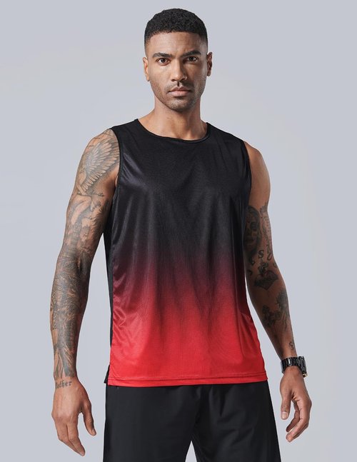 Liberty Imports Men's Stretch Cool Dry Muscle Tank Tops - Pack of 5 Athletic Sleeveless Shirts