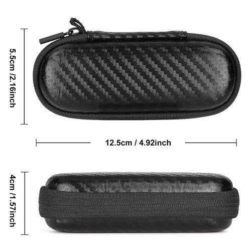 Case for Kardiamobile EKG Monitor, Compatible with Kardia Mobile EKG Heart Monitor, Hard Travel Box for Alivecor Kardiamobile 6L & 6L Max, Pill Box and Carabiner Clip Included
