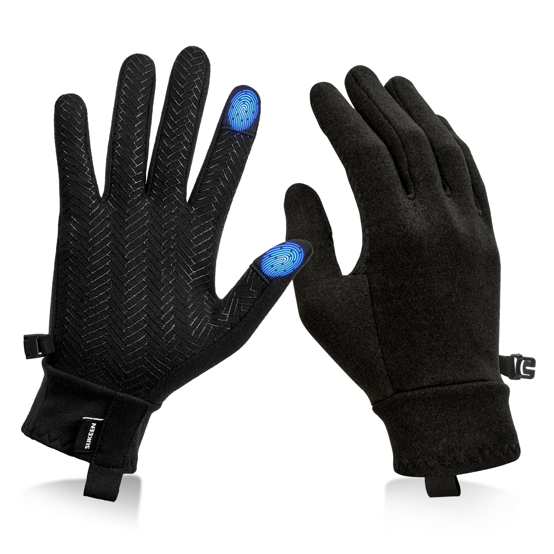 Sukeen Lightweight Running Gloves for Women Touchscreen Anti-Slip Liner Gloves Winter Warm Gloves for Cycling, Driving, Soccer