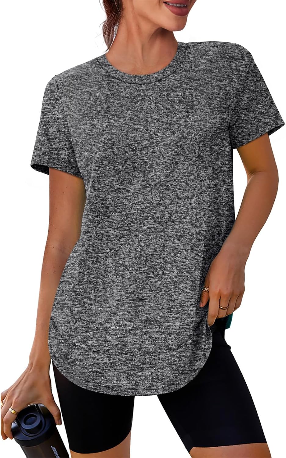 XIEERDUO Women's Workout Tops - Quick Dry Short Sleeve Shirts for Hiking & Running | Sizes S-3XL