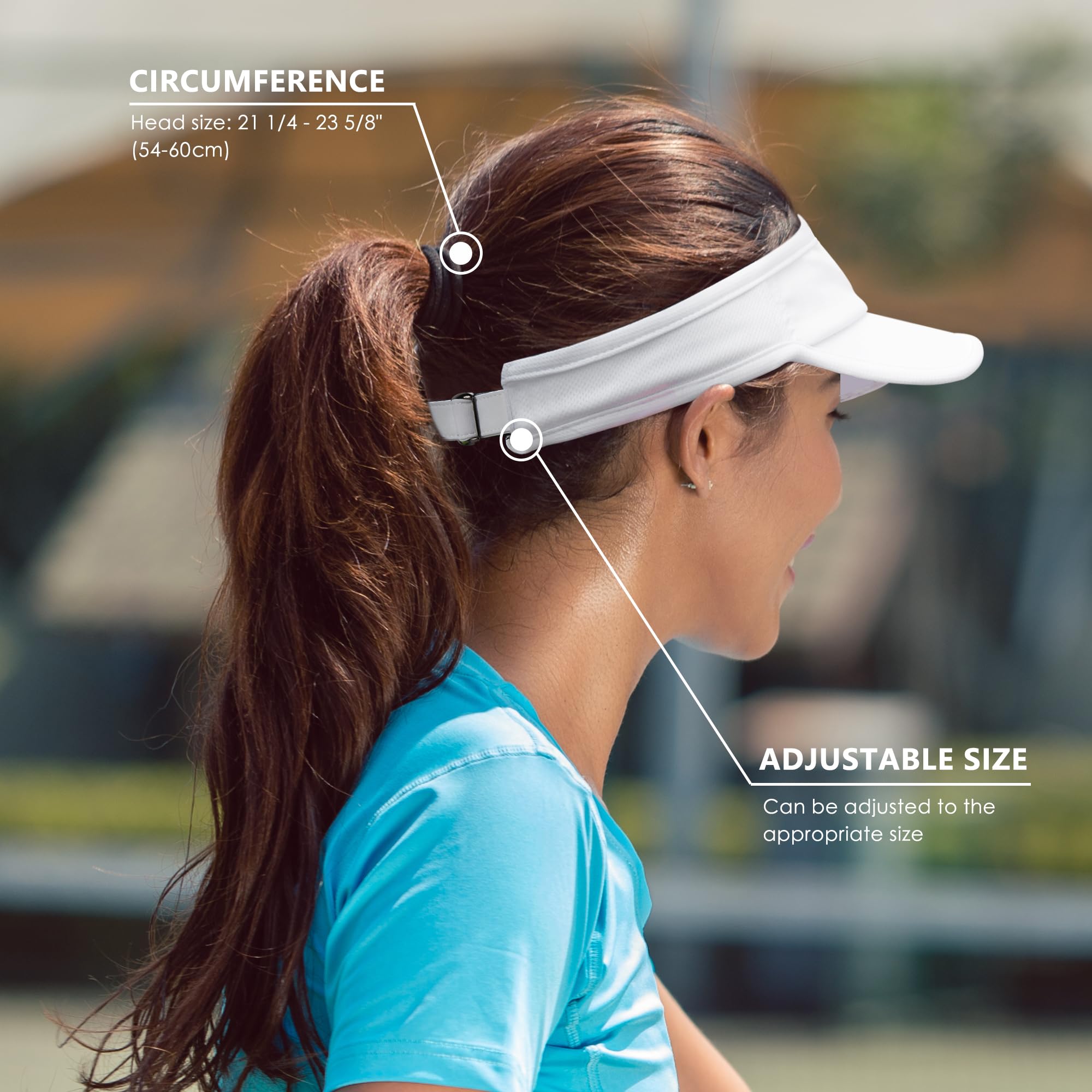 GADIEMKENSD Performance Visor Sun Hat for Women Golf Hat Sun Protection Cooling Running Visors for Tennis Hiking Sport Outdoor Exercise Black