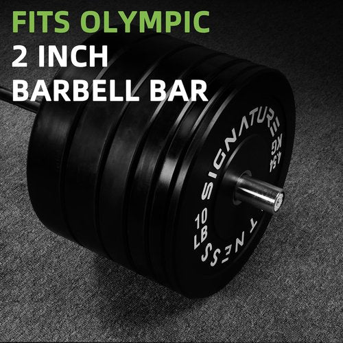 Fitvids Olympic Bumper Plates Set - 2" Weight Plates for Strength Training & Weightlifting | Multiple Options Available