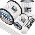 1200 Paracord Rope - 4.4mm 14 Strand Nylon for Outdoor Camping & DIY Projects | White 100FT