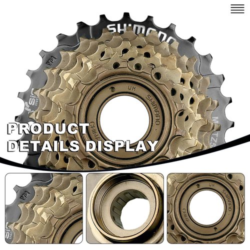 Relwears Bike Freewheel 7-Speed Tourney/TY MF-TZ500 Screw On Multiple Freewheel Bicycle Multiple Freewheel 14-28 Tooth (TZ500-7/14-28T)