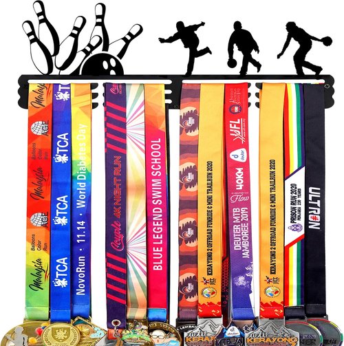 Goutoports Personalized Medal Display Hanger - Durable Metal Rack for Up to 60 Awards | Ideal for Sports Memorabilia