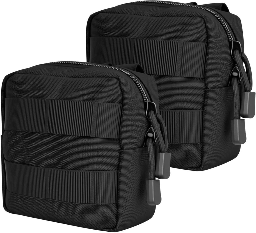Skiennix Mini Tactical Molle Pouch - Compact Utility Tool Pouches | 2 Pack for Easy Organization