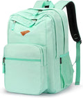 ZORFIN 26L Water Resistant Backpack for College & Travel - Stylish Mint Color