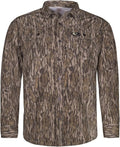 Mossy Oak Men's Tibbee Lightweight Camo Hunting Shirt - Breathable & Comfortable Design