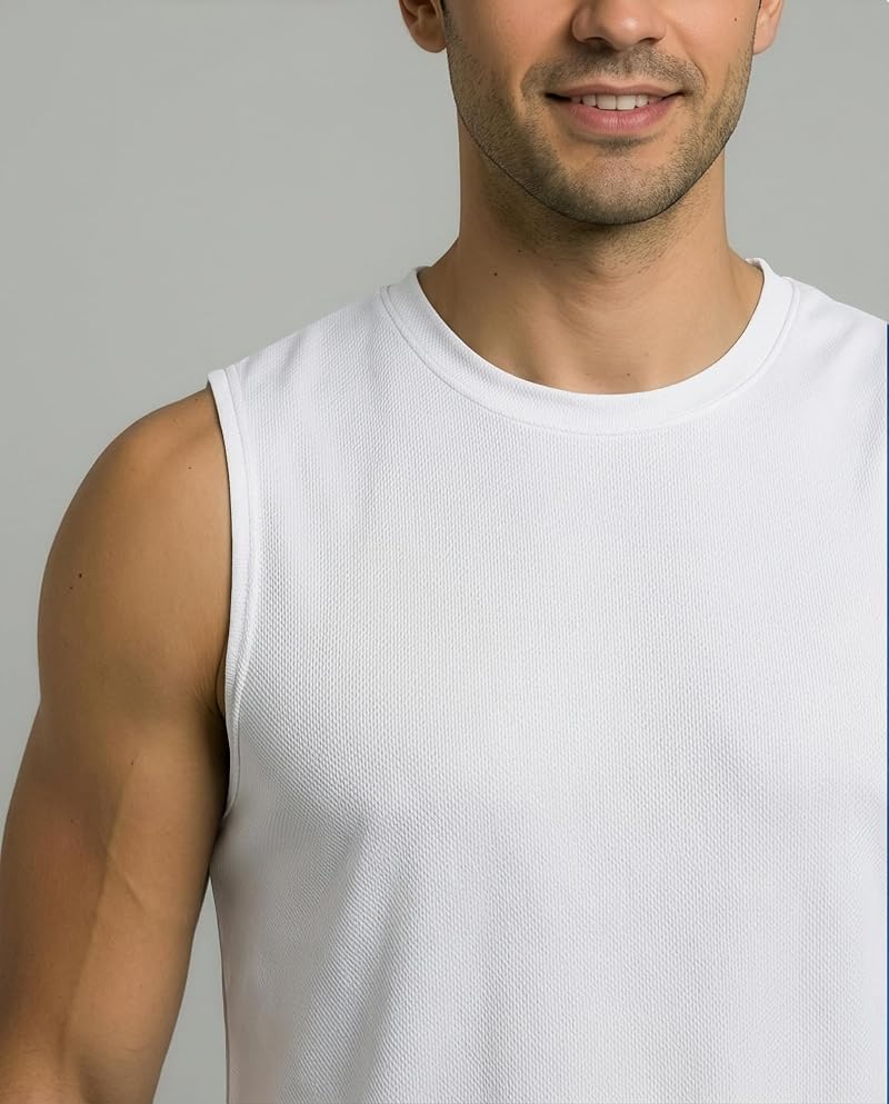 5 Pack Men's Mesh Tank Tops Set 2+ Large Variation – Athletic Sleeveless Gym Shirts