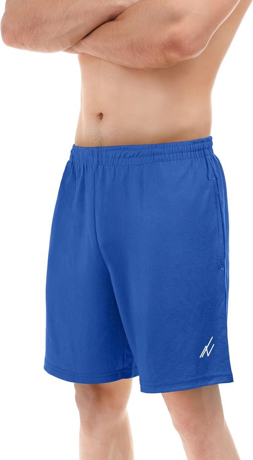 NY Threads Men's Athletic Shorts - Quick Dry, Lightweight, Loose-Fit Gym Shorts with Pockets