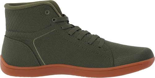 WHITIN Men's High Top Wide Barefoot Shoes Width Toe Box Zero Drop Sole Minimalist Sneakers Size 12 12W Tennis Gym Walking Lightweight Minimal Green 46