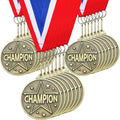 Gold Award Medals by MVP | 30 Pcs 2'' Champion Trophies for Sports Events & Parties