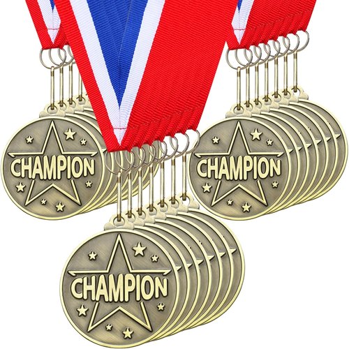Gold Award Medals by MVP | 30 Pcs 2'' Champion Trophies for Sports Events & Parties