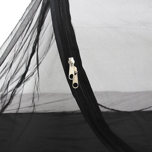Pop Up Mosquito Tent, Outdoor High-Density Mesh Isolate Tiny Insects, Foldable Mesh Tent for Single Person, Mosquito Net with Storage Bag for Camping Travel Patio, Black