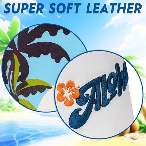 LZFAN Golf Club Head Cover Golf Head Cover Driver Headcover Fairway Wood Headcover Hybrid Club Head Cover AIOHA Blue