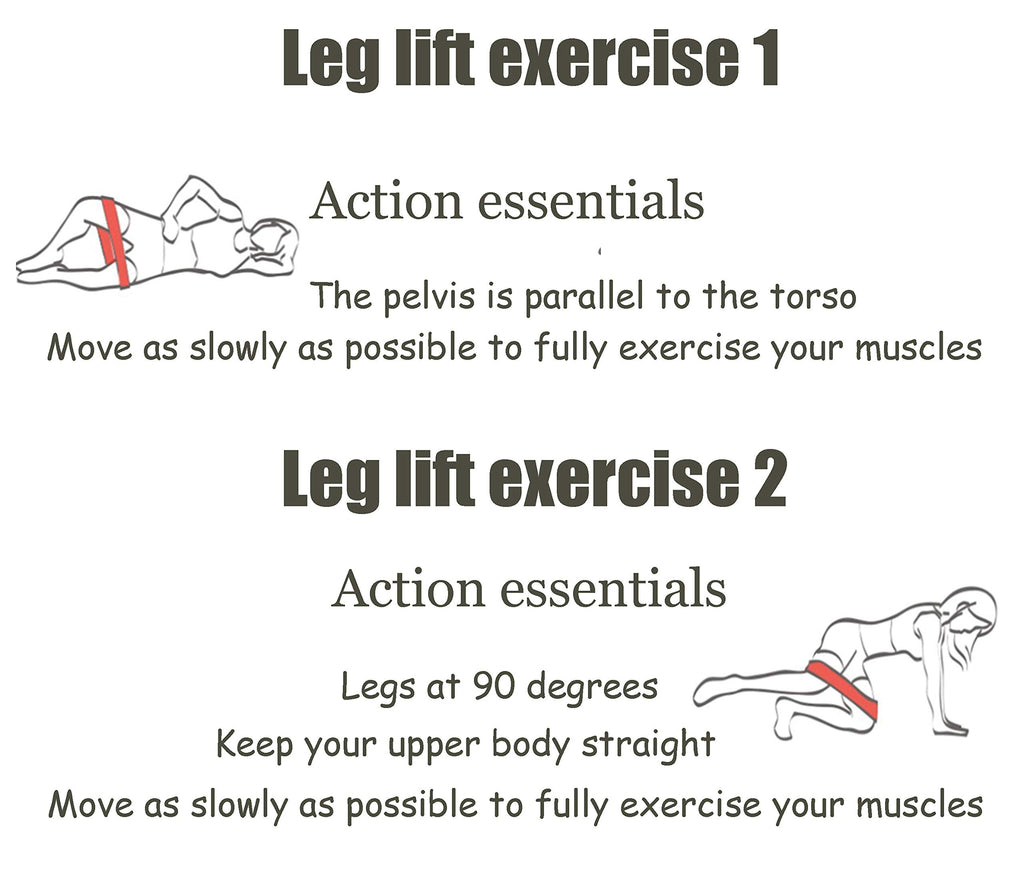 SUWEI Resistance Exercise Band for Legs or Buttocks, Suitable for Women/Men Sports, Yoga Elastic Band Stretching Resistance Fitness Exercise at Home or Gym