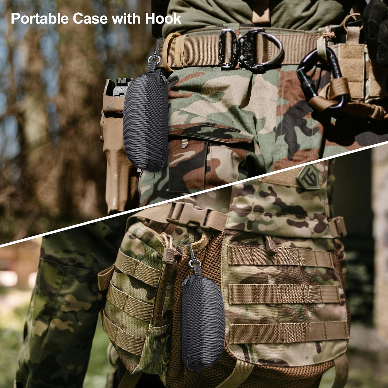 Xaegistac Shooting Glasses - Anti-Fog Eye Protection for Shooting Range | Adjustable with Hard Case