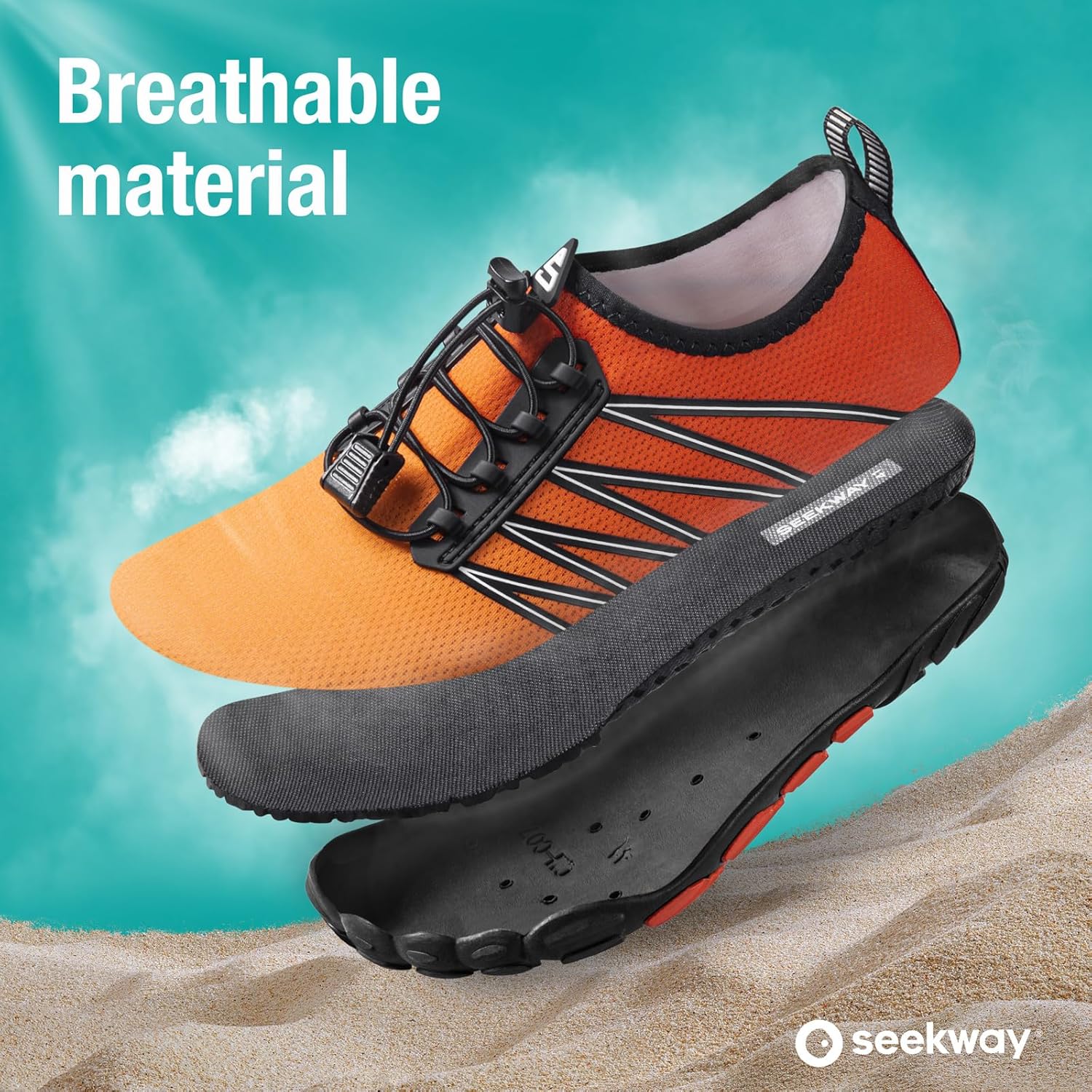 SEEKWAY Water Shoes - Quick-Dry Aqua Socks for Men & Women | Ideal for Beach, Pool & Hiking
