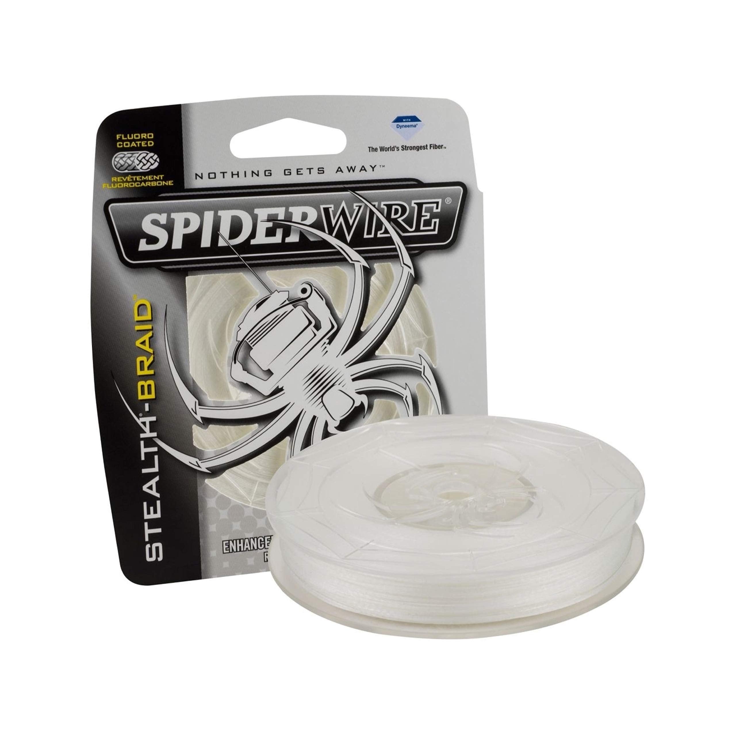SpiderWire Stealth® Translucent Superline, Translucent, 15lb | 6.8kg, 125yd | 114m Fishing Line, Suitable for Saltwater Environments