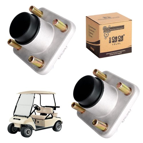 10L0L Golf Cart Front Wheel Hub Assembly 2 PCS for Club Car DS & Precedent 2003-up OEM# 102357701 with Hub Bearing/Oil Seal/Dust Cover