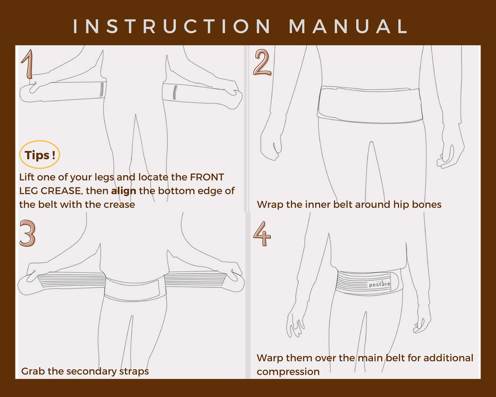 Vriksasana Si Belt for Men and Women that Treat Sciatica, Including Pelvic, Back and Leg Pain Nerve Pain, Stabilize Sacroiliac Joint | Trochanter Brace | Anti-Slip and Pilling-Resistant