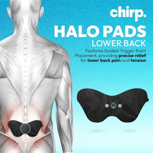 Chirp Halo Pads - Deep Tissue Support for Targeted Pain Relief & Muscle Recovery | Back, Shoulders, Hips