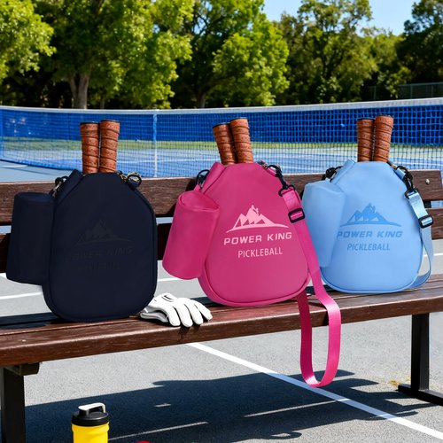 ROYAL MOUNTAIN Pickleball Paddle Covers, 11 * 8.5Inch Lightweight Pickleball Racket Cover Bag With Ball Pocket And Handle Strap, Racket Sleeve for Men & Women (Navy Blue)