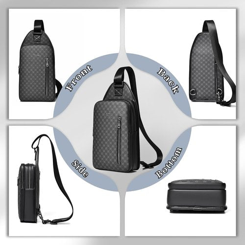 FSD Sling Backpack for Men - Water-Resistant Crossbody Travel Bag | Ideal for Hiking & Outdoor Use