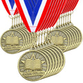 Quelay 30 Pcs 2'' Gold Awards Medals Bulk Winner Medals with Neck Ribbons Encourage Team Participation for Adults Trophy Award Prize Gift Competitions Graduation Party(Academic Excellence)