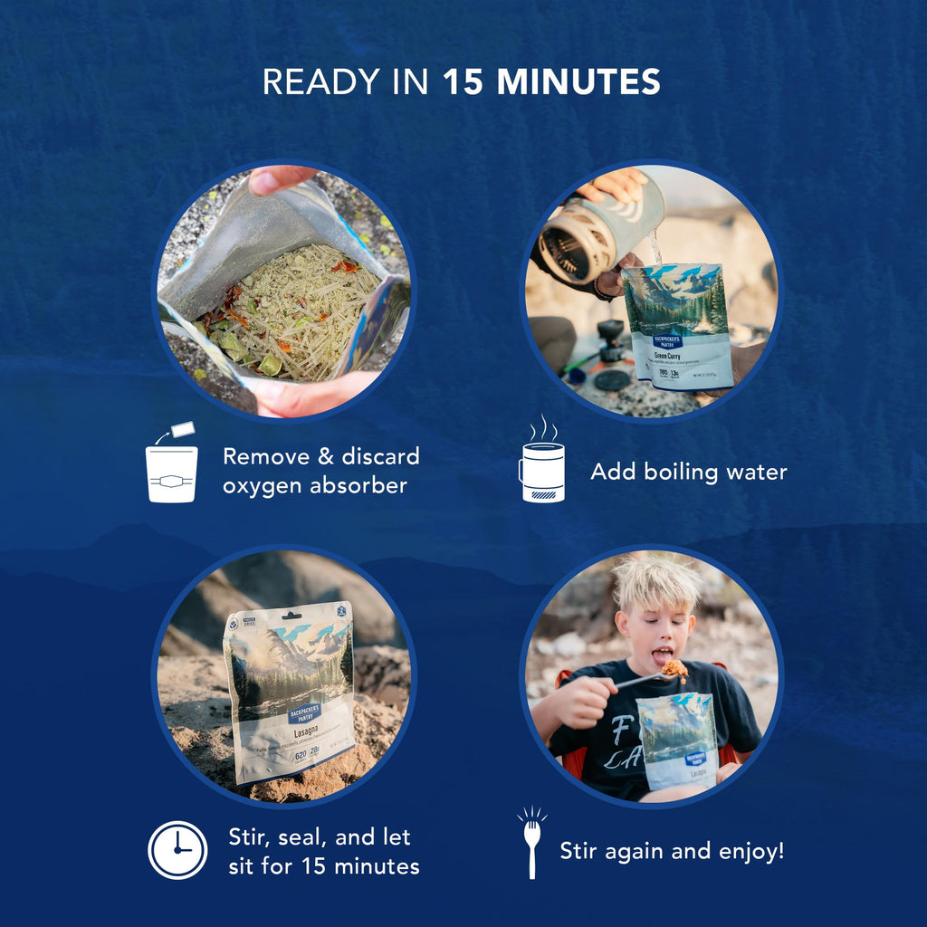 Backpacker's Pantry Three Sisters Quinoa and Beans | Freeze Dried Backpacking & Camping Food | 2 Servings Per Pouch | 14 Grams of Protein | Vegan | Gluten Free | 1 Count