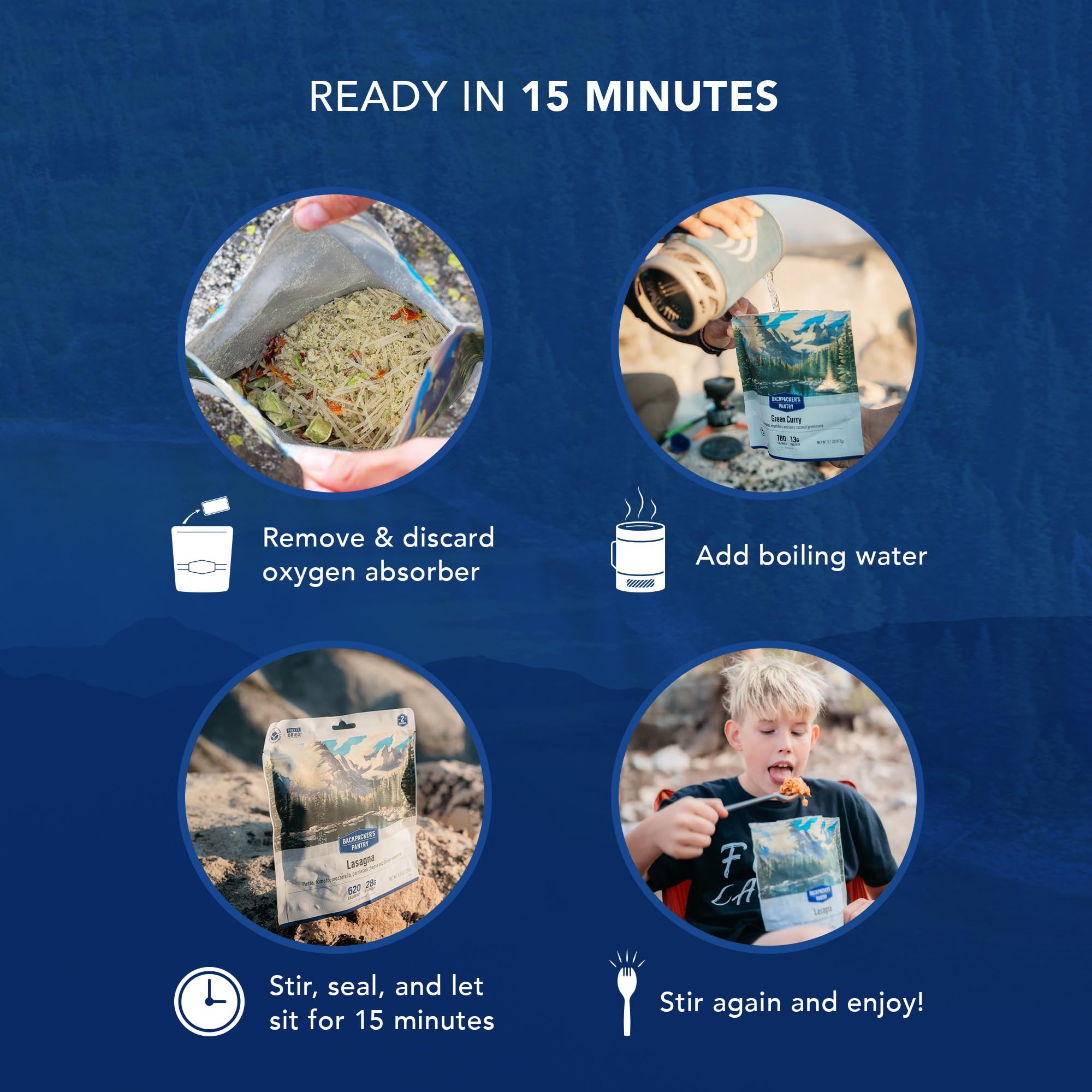 Backpacker's Pantry Three Sisters Quinoa and Beans | Freeze Dried Backpacking & Camping Food | 2 Servings Per Pouch | 14 Grams of Protein | Vegan | Gluten Free | 1 Count
