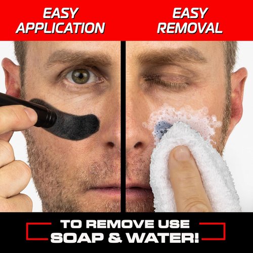 GoSports Anti-Glare Eye Black Sports Stick - 2 Pack Under Eye Paint for Football, Baseball & Softball