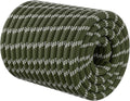 Skiennix Double Braided Arborist Rigging Rope - 1/2" x 150 ft Heavy Duty Polyester for Tree Work & Camping - Army Green