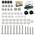 10L0L Golf Cart Suntop Hardware Kit for EZGO TXT/DCS/PDS/Medalist (1994-2013)-Front Top Strut Stainless Steel Screw Bushings Repair Kit, OEM#75465-G01, 58-Piece Set