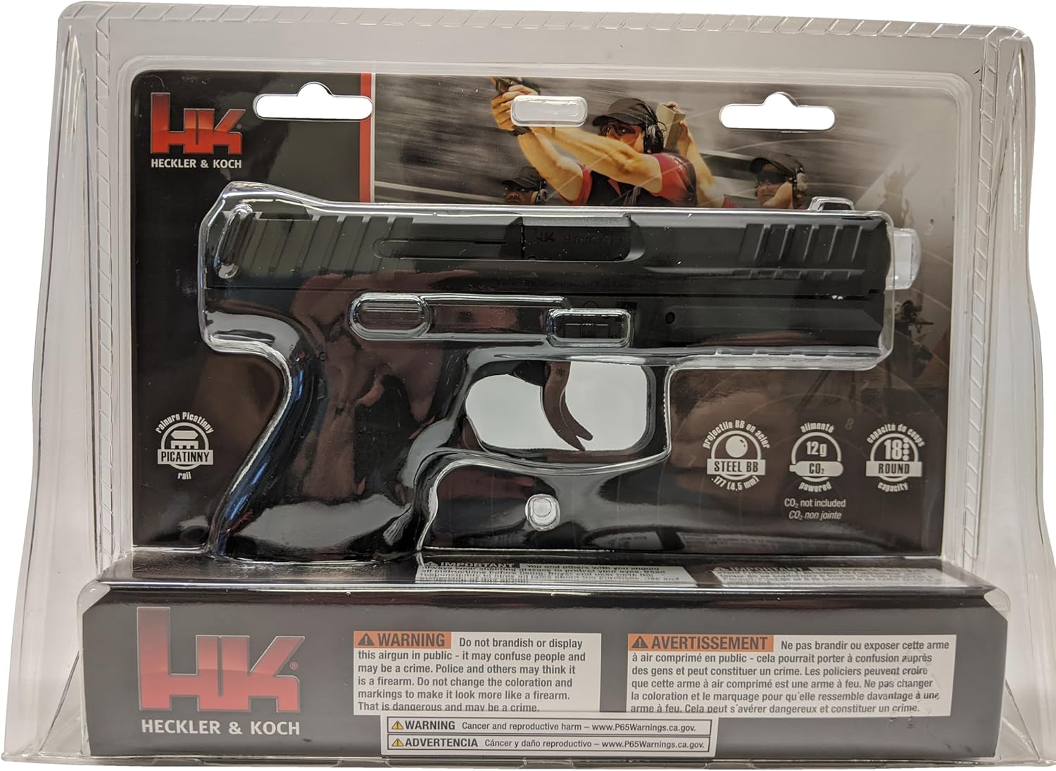 Umarex HK VP9 Blowback .177 Caliber BB Gun Air Pistol - Realistic Action & Performance