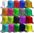 CAIHONG Drawstring Bags - 100 Pack Cinch Sack Backpack for Gym | 20 Vibrant Colors Available