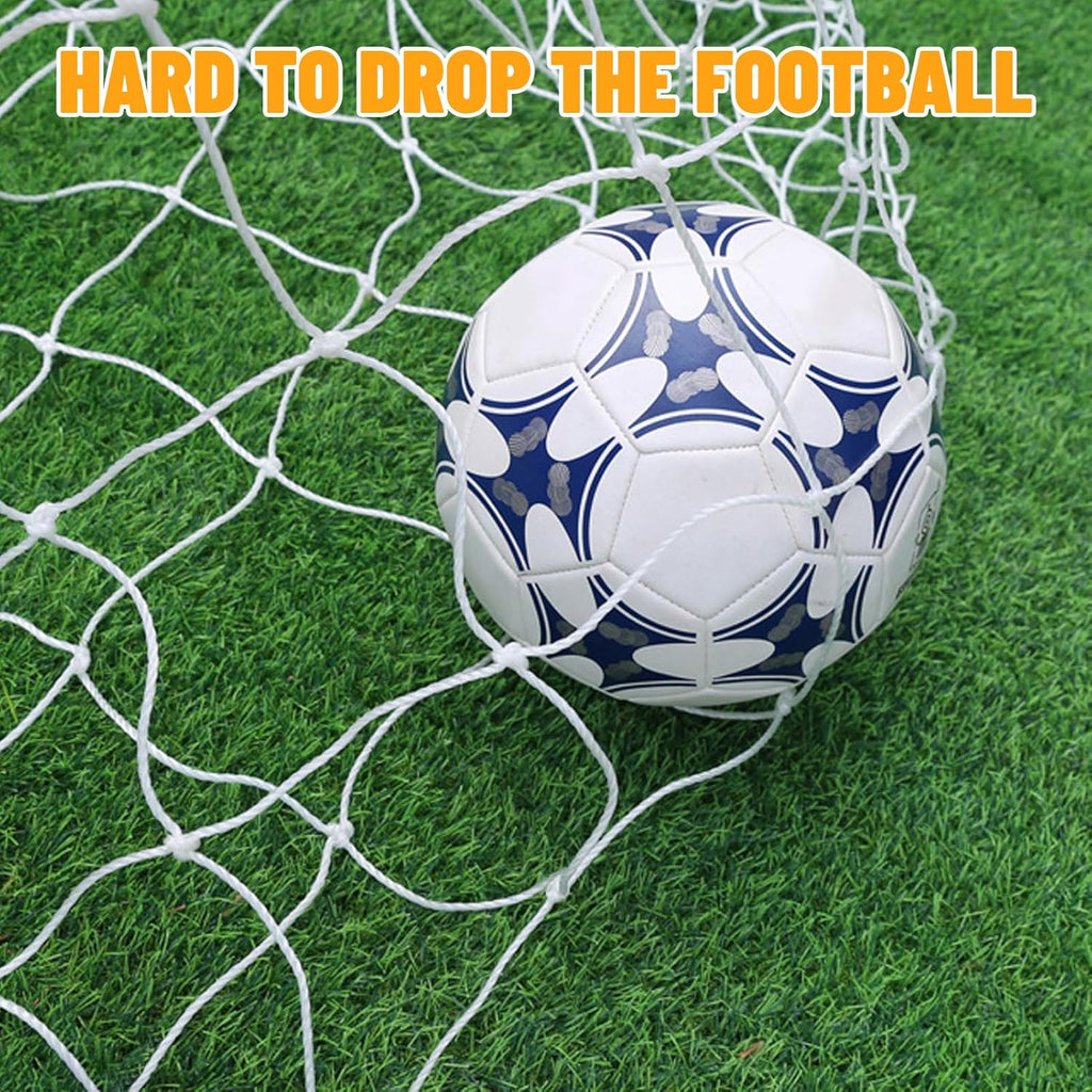 Soccer Goal Nets | Replacement Football Net for 6' x 4', 8' x 6', 12' x 6', 24' x 8' Goals - Posts Not Included