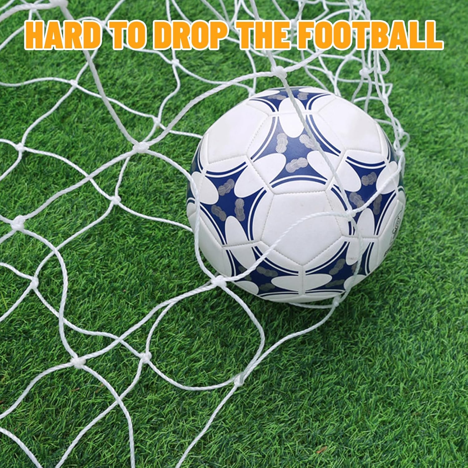 Soccer Goal Nets | Replacement Football Net for 6' x 4', 8' x 6', 12' x 6', 24' x 8' Goals - Posts Not Included